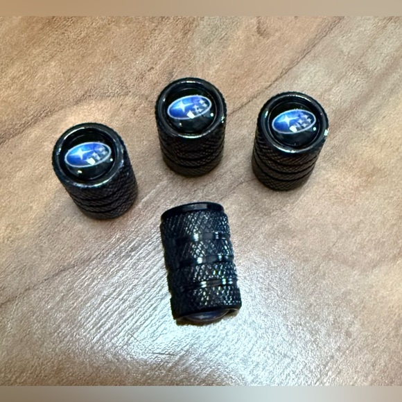 Subaru tire valve stem caps set of 4 - Picture 2 of 3